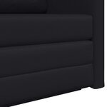 vidaXL Canapé-lit pliant Noir 124 x 71 x 78 cm PVC