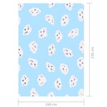 Vidaxl tapis imprimé multicolore 160x230 cm tissu