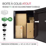 Boite à colis atout 1 porte brun 8019 b