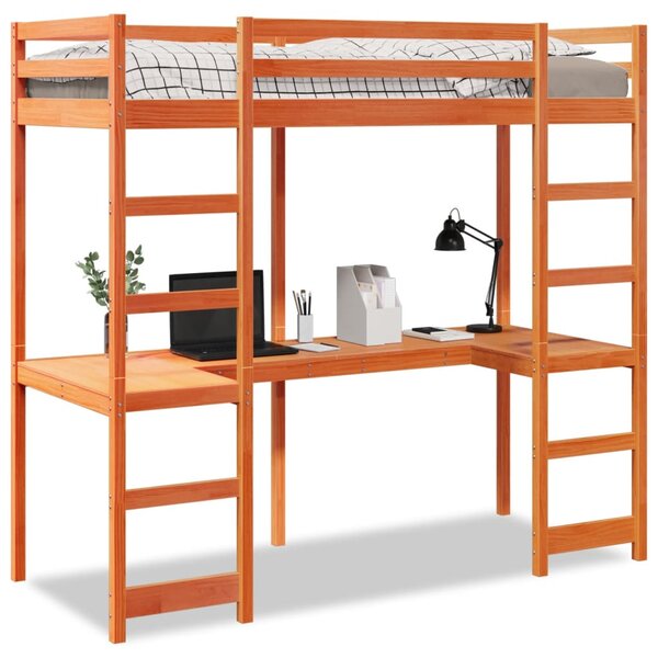 vidaXL Cadre de lit superposé sans matelas 90x190cm bois de pin massif