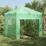 vidaXL Serre avec toit Vert 290 x 290 x 315 cm Acier