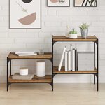 vidaXL Étagère à livres 4 Pièces Marron 60 x 40 x 1 5 cm