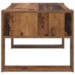 vidaXL Table basse Bois ancien 92 x 53 x 45 cm Bois d'ingénierie