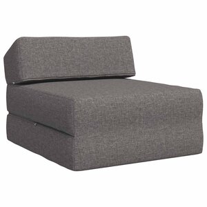 vidaXL Canapé-lit pliable Gris clair 60 x 70 x 41 cm Tissu
