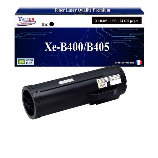 T3AZUR -Toner compatible avec Xerox VersaLink B400 B405 (106R03584/106R03582/106R03580) - Noir