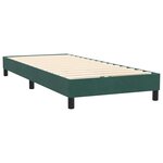 vidaXL Sommier à lattes de lit et matelas vert foncé 80x220 cm velours