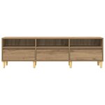 vidaXL Meuble TV chêne artisanal 150 x 30 x 45 cm Bois d'ingénierie