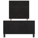 vidaXL Cadre de Lit Noir 100x200 cm Velours