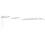 vidaXL Auvent Blanc 5 × 3 5 m Métal