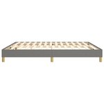 vidaXL Cadre de lit Gris foncé 160 x 200 cm Tissu