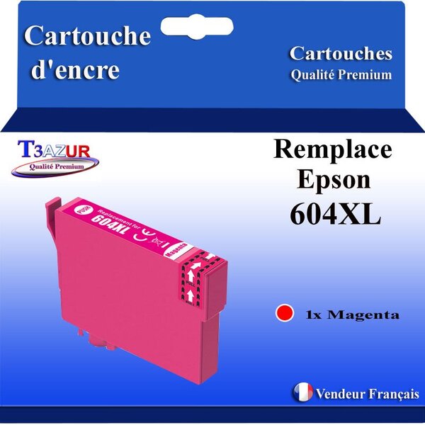 Cartouche compatible avec Epson 604 XL pour Epson WorkForce WF-2910DWF  WF-2930DWF  WF-2935DWF  WF-2950DWF Magenta