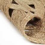 vidaXL Tapis fait à la main Jute tressée 210 cm