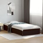 vidaXL Cadre de lit sans matelas noir 90x190 cm