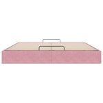 VidaXL Cadre de lit ottoman sans matelas rose 180x200 cm velours