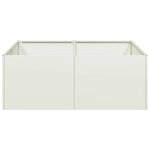 vidaXL Jardinière blanc 80x80x30 cm acier