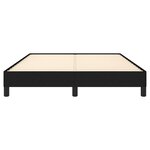 vidaXL Cadre de lit sans matelas noir 140x190 cm tissu