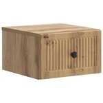vidaXL Cabinet de chevet mural 2 pc Chêne artisanal 33 x 34 5 x 20 cm