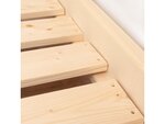 Lit cabane enfant en bois massif Gris - 90 x 200 cm