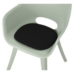 Madison Coussins de siège Panama lot de 2 39x36 cm Noir