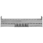 vidaXL Cadre de lit tête de lit et pied de lit sonoma gris 90x200 cm