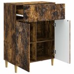vidaXL Buffet Chêne fumé 66 x 34 5 x 90 cm Bois d'ingénierie