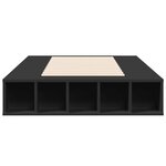 vidaXL Cadre de lit sans matelas noir 90x200 cm