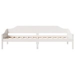 vidaXL Cadre de lit sans matelas blanc 90x190 cm bois de pin massif