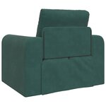 vidaXL Canapé-Lit Vert foncé 98 x 71 x 83 cm Velours