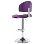 vidaXL Tabourets de bar lot de 2 violet similicuir