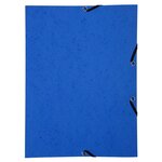 Chemise À Élastique Sans Rabat Carte Lustrée 350gm2 - A4 - Bleu - X 50 - Exacompta