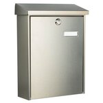 Burg-wächter boîte aux lettres oslo 3767 ni acier inoxydable argenté