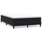 vidaXL Sommier à lattes de lit sans matelas noir 140x220 cm velours