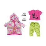 Zapf Creation 828328 - BABY Born Ensemble de pluie Arc-en-ciel luxueux et branché pour poupée de 43 cm