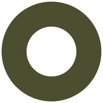 vidaXL Pot de Fleur en Plastique Vert olive Plastique Grand Pot Rond