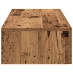 vidaXL Étagère murale avec tiroirs vieux bois bois d'ingénierie