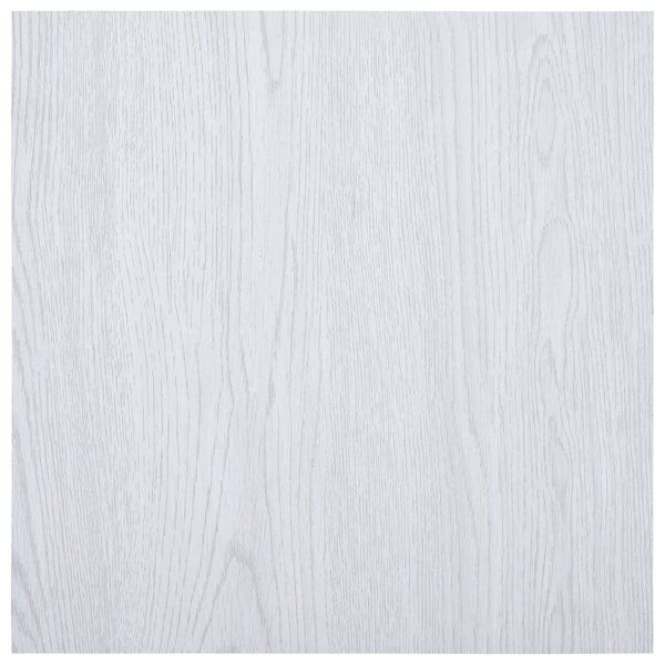 vidaXL Dalles de plancher autoadhésives 5 11 m² PVC blanc