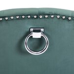 vidaXL Chaise de salle à manger Vert foncé Velours