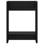 vidaXL Support de Plante Chêne noir 30 x 30 x 40 cm Bois d'ingénierie