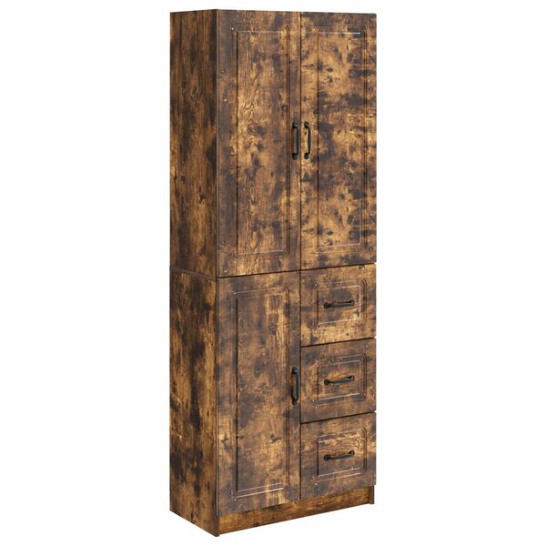 vidaXL Ensemble de Meubles 2 Pièces Chêne fumé Bois d'ingénierie