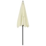 vidaXL Parasol de plage jaune sable 200x125 cm