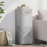 vidaXL Buffet gris béton 30x42 5x93 cm bois d'ingénierie
