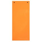 Paquet 100 Fiches Intercalaires Horizontales Unies Perforées - 105x240mm - Orange - X 12 - Exacompta