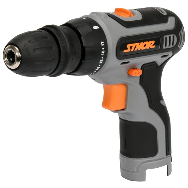 Sthor perceuse avec mandrin interchangeable 12v 24nm