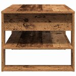 vidaXL Table basse Bois Ancien 102 x 55 x 45 cm Bois d'ingénierie