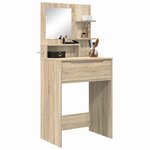 vidaXL Tables de maquillage pour chambre avec tiroir Chêne Sonoma