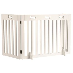 Barrière de sécurité ajustable - 3 pièces - 60/160 x 61 cm - Blanc
