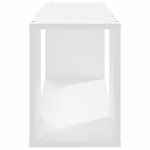 vidaXL Meuble TV Blanc 80x24x32 cm Aggloméré