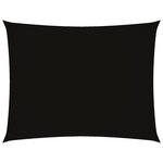 vidaXL Voile de parasol tissu oxford rectangulaire 2 5x4 m noir