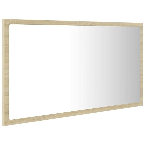 Miroir led de salle de bain 80 x 8 5 x 37 cm acrylique chêne 02_0006963