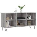 vidaXL Meuble TV sonoma gris 103 5x30x50 cm bois d'ingénierie